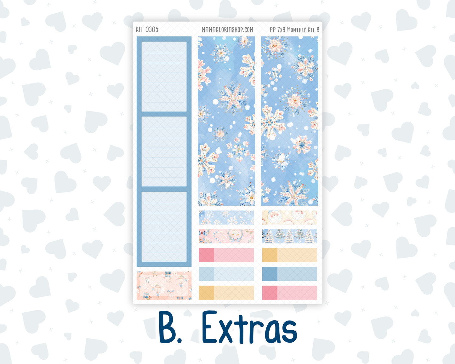 Kit 0305 - 7x9 - Plum Paper - Monthly Kit - December - Sugarplum Parade