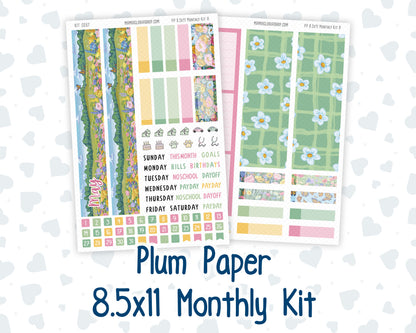 Kit 0267 - 8.5x11 - Plum Paper - Monthly Kit - May - Flowers For Mama
