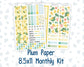 Kit 0227 - 8.5x11 - Plum Paper - Monthly Kit - July - Lemon Grove