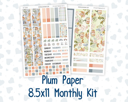 Kit 0300 - 8.5x11 - Plum Paper - Monthly Kit - October - Autumn Stroll