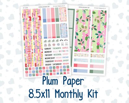 Kit 0306 - 8.5x11 - Plum Paper - Monthly Kit - December - Jolly Mischief