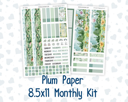 Kit 0264 - 8.5x11 - Plum Paper - Monthly Kit - May - Spring Walk