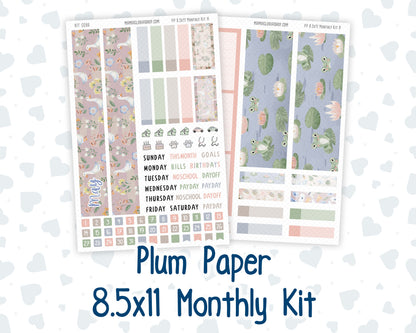 Kit 0266 - 8.5x11 - Plum Paper - Monthly Kit - May - Froggy Lake Picnic