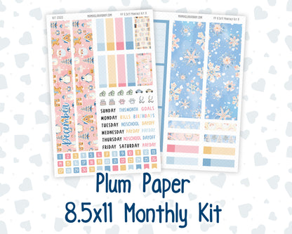 Kit 0305 - 8.5x11 - Plum Paper - Monthly Kit - December - Sugarplum Parade