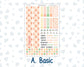 Kit 0228 - 8.5x11 - Plum Paper - Monthly Kit - August - Just Peachy