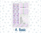 Kit 0263 - 8.5x11 - Plum Paper - Monthly Kit - April - Lavender Drift