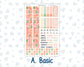 Kit 0278 - 8.5x11 - Plum Paper - Monthly Kit - August - Oops, All Peaches