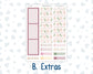 Kit 0232 - 8.5x11 - Plum Paper - Monthly Kit - September - Heirloom Garden