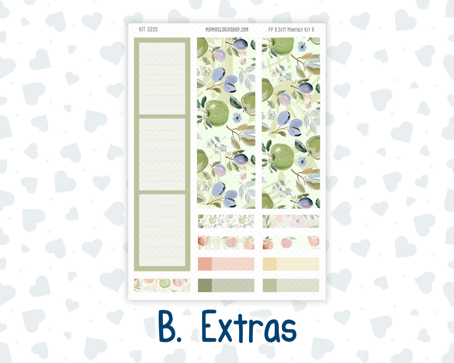 Kit 0295 - 8.5x11 - Plum Paper - Monthly Kit - September - Apple Harvest