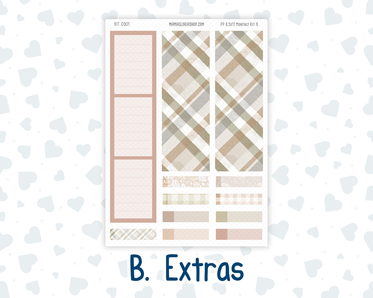Kit 0301 - 8.5x11 - Plum Paper - Monthly Kit - November - Sunday Comfort
