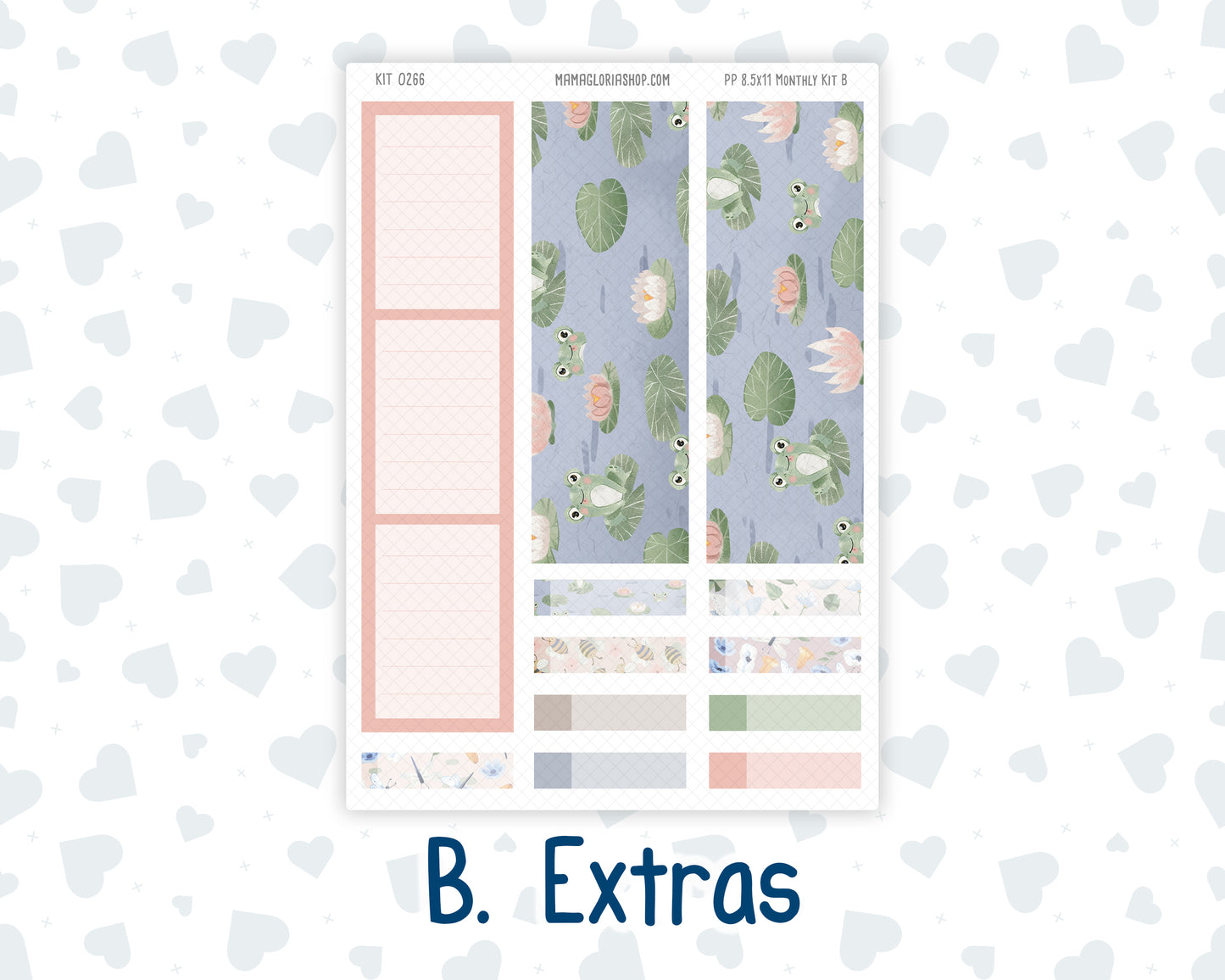 Kit 0266 - 8.5x11 - Plum Paper - Monthly Kit - May - Froggy Lake Picnic