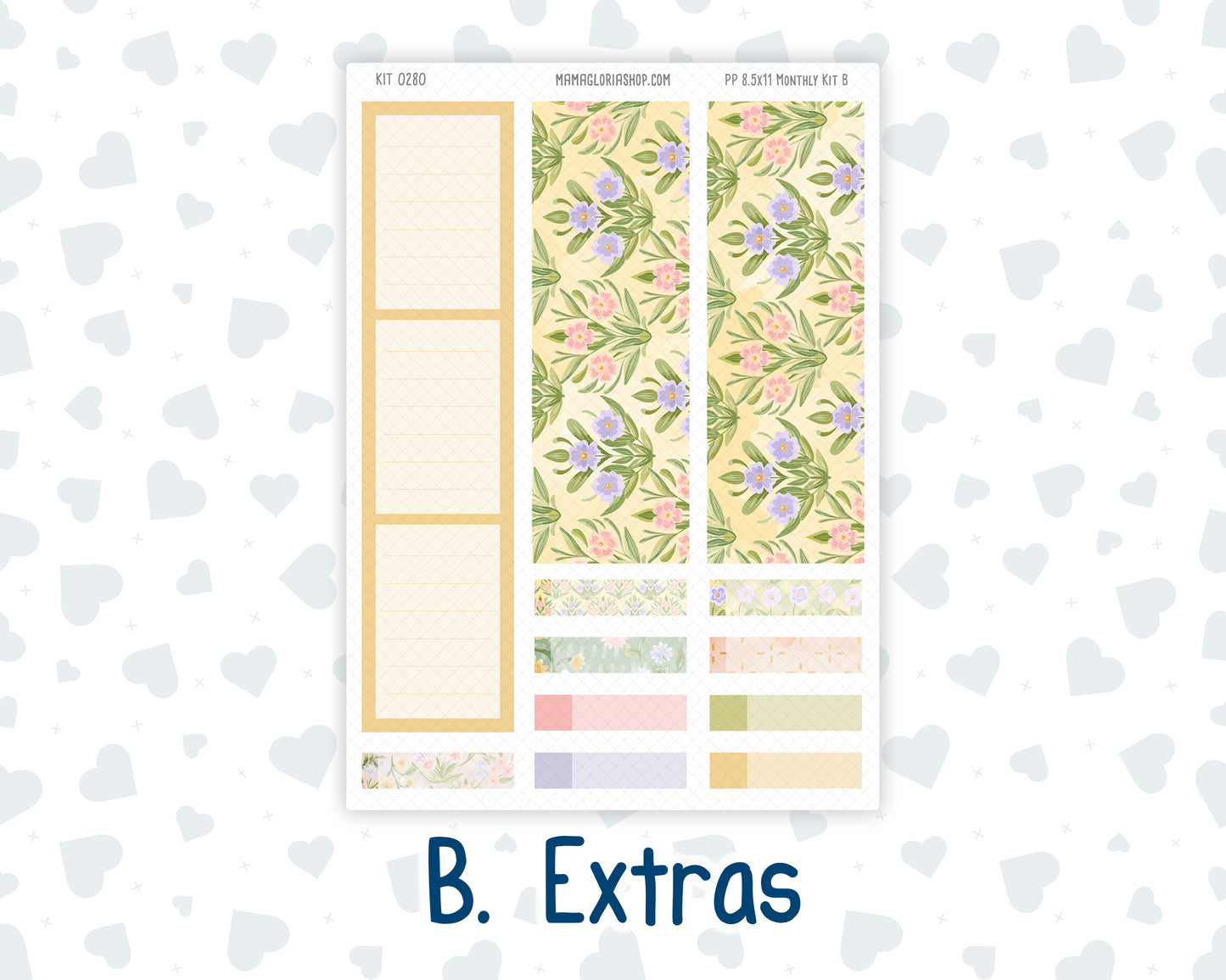 Kit 0280 - 8.5x11 - Plum Paper - Monthly Kit - Half Past Six In August
