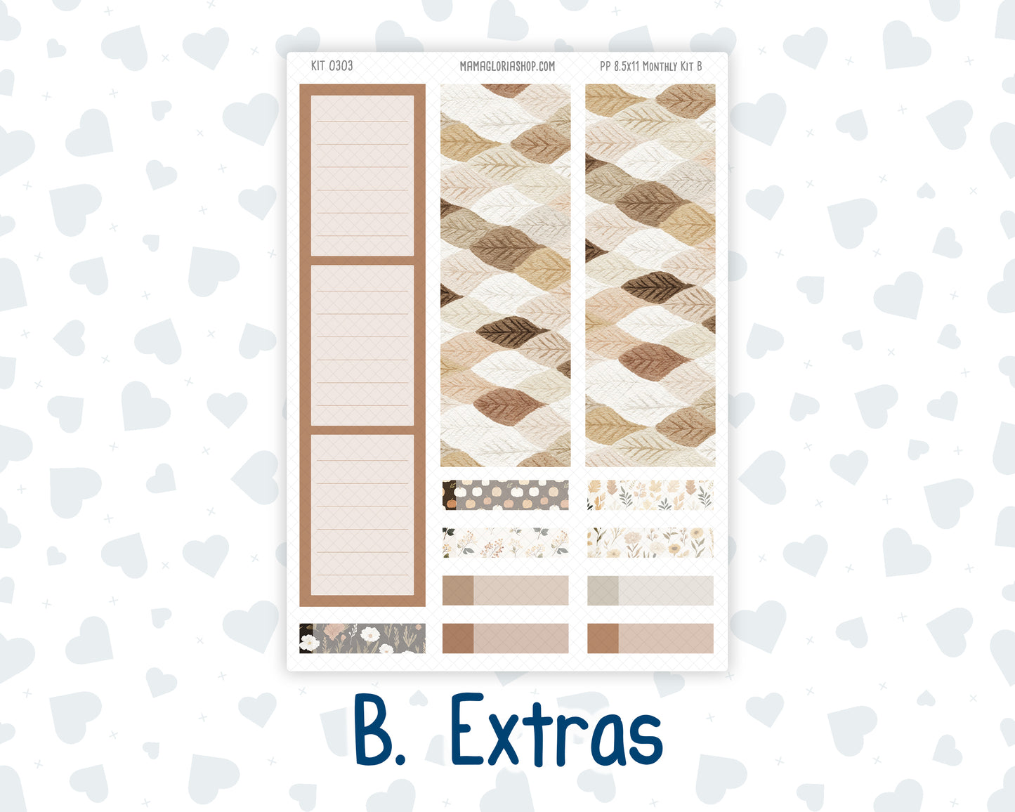 Kit 0303 - 8.5x11 - Plum Paper - Monthly Kit - November - Into The Woods