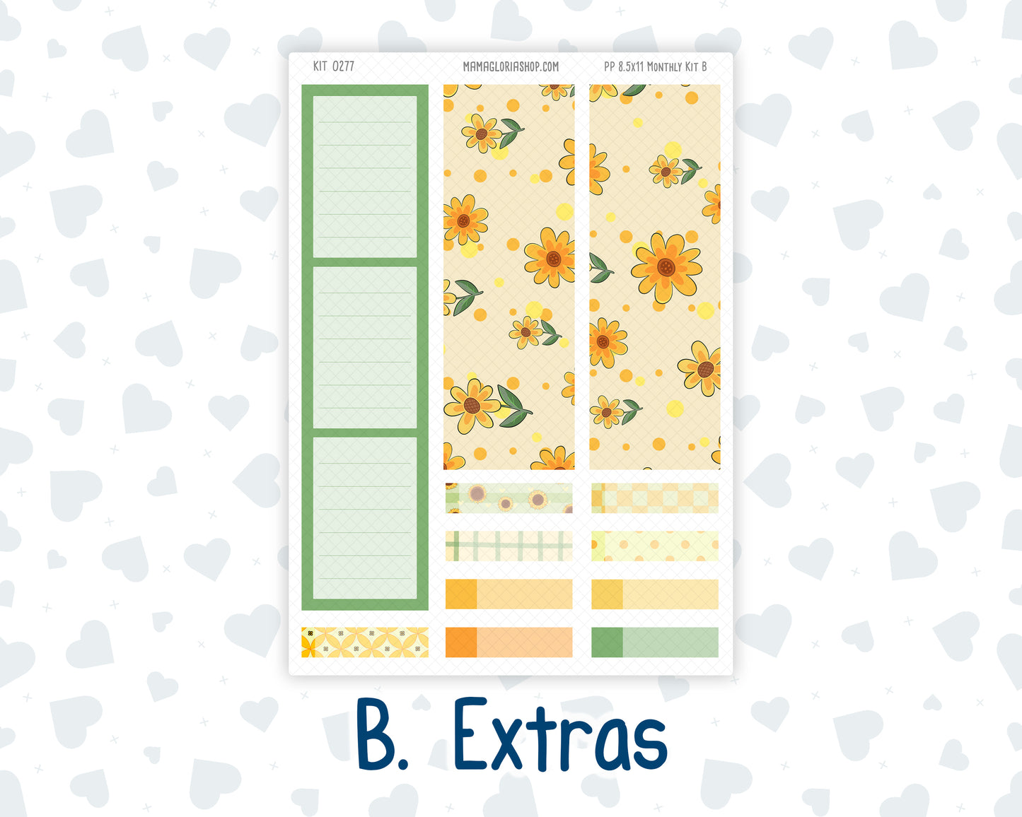 Kit 0277 - 8.5x11 - Plum Paper - Monthly Kit - August - Sunflower Drama Club