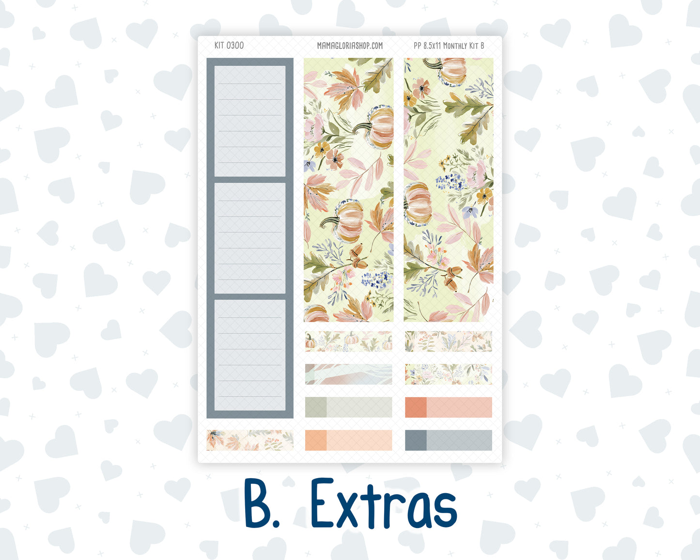 Kit 0300 - 8.5x11 - Plum Paper - Monthly Kit - October - Autumn Stroll