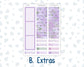 Kit 0263 - 8.5x11 - Plum Paper - Monthly Kit - April - Lavender Drift