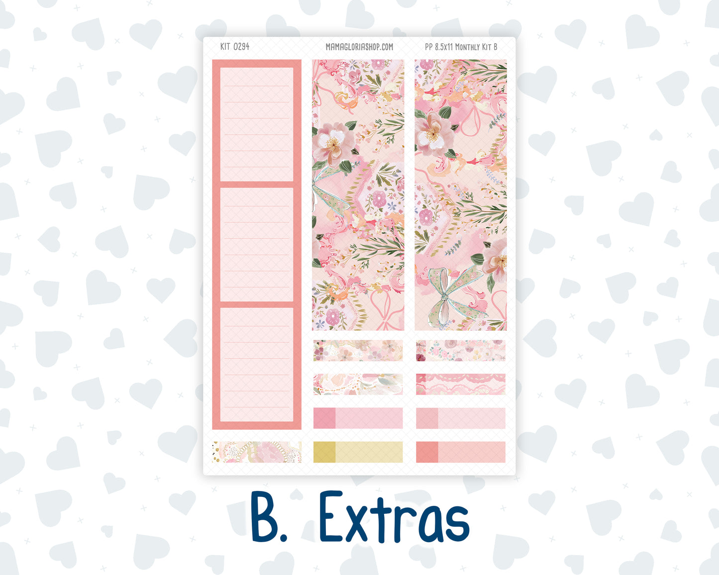 Kit 0294 - 8.5x11 - Plum Paper - Monthly Kit - September - Rosy Reveria