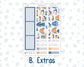 Kit 0299 - 8.5x11 - Plum Paper - Monthly Kit - October - Book Nook