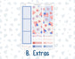 Kit 0273 - 8.5x11 - Plum Paper - Monthly Kit - July - Americana In Bloom