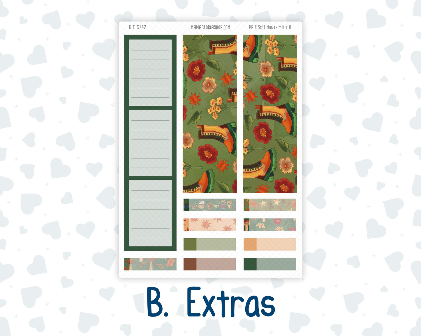 Kit 0242 - 8.5x11 - Plum Paper - Monthly Kit - November - Cottage Autumn