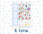 Kit 0279 - 8.5x11 - Plum Paper - Monthly Kit - August - Not Ready For School