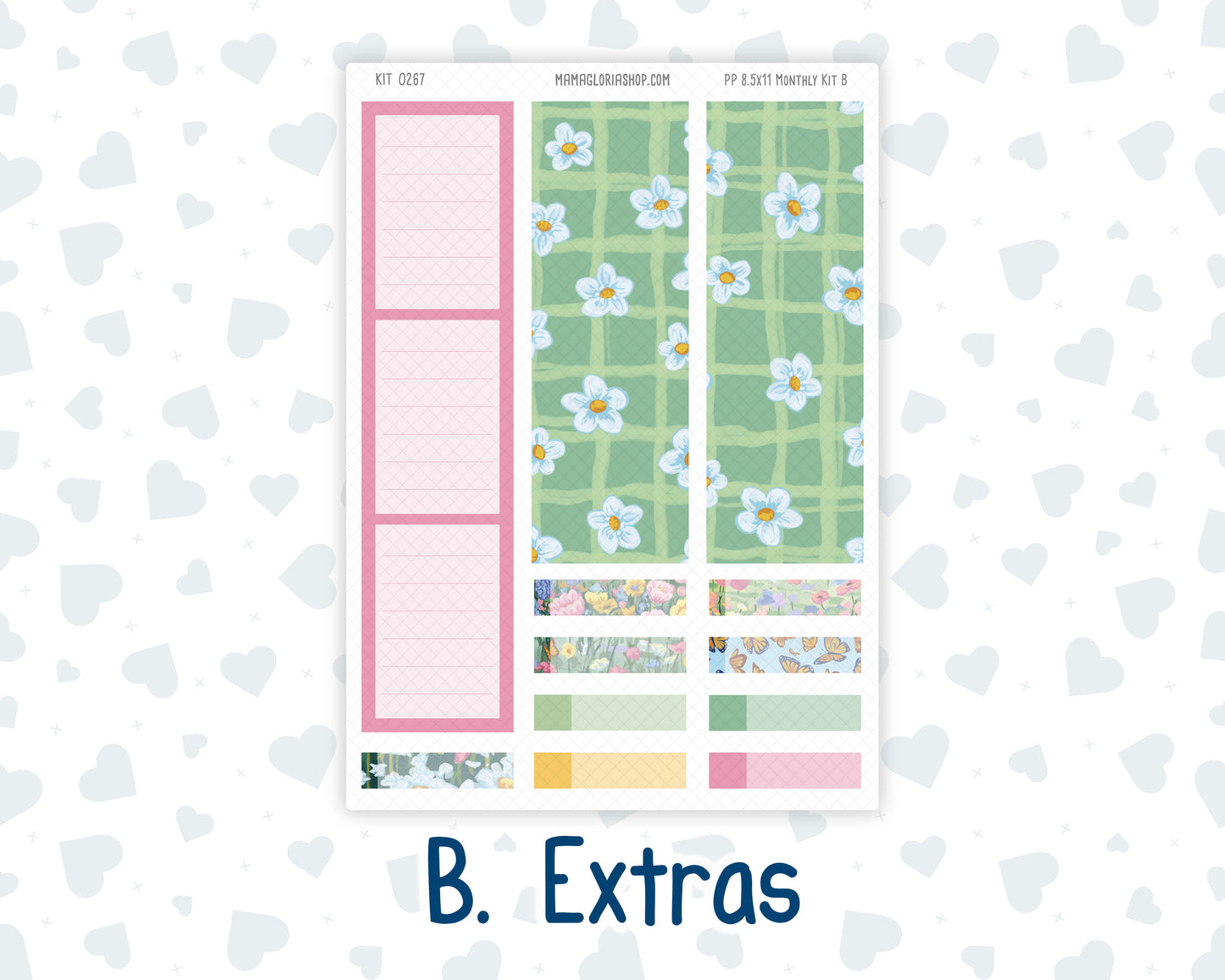 Kit 0267 - 8.5x11 - Plum Paper - Monthly Kit - May - Flowers For Mama