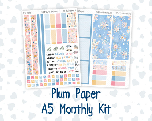 Kit 0305 - A5 - Plum Paper - Monthly Kit - December - Sugarplum Parade