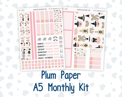 Kit 0297 - A5 - Plum Paper - Monthly Kit - October - Pink Spell