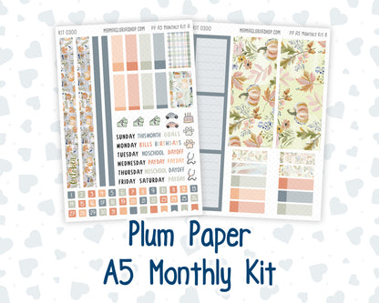 Kit 0300 - A5 - Plum Paper - Monthly Kit - October - Autumn Stroll