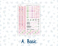 Kit 0253 - A5 - Plum Paper - Monthly Kit - February - Rosy Daydreams