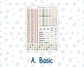 Kit 0257 - A5 - Plum Paper - Monthly Kit - March - Blush Garden