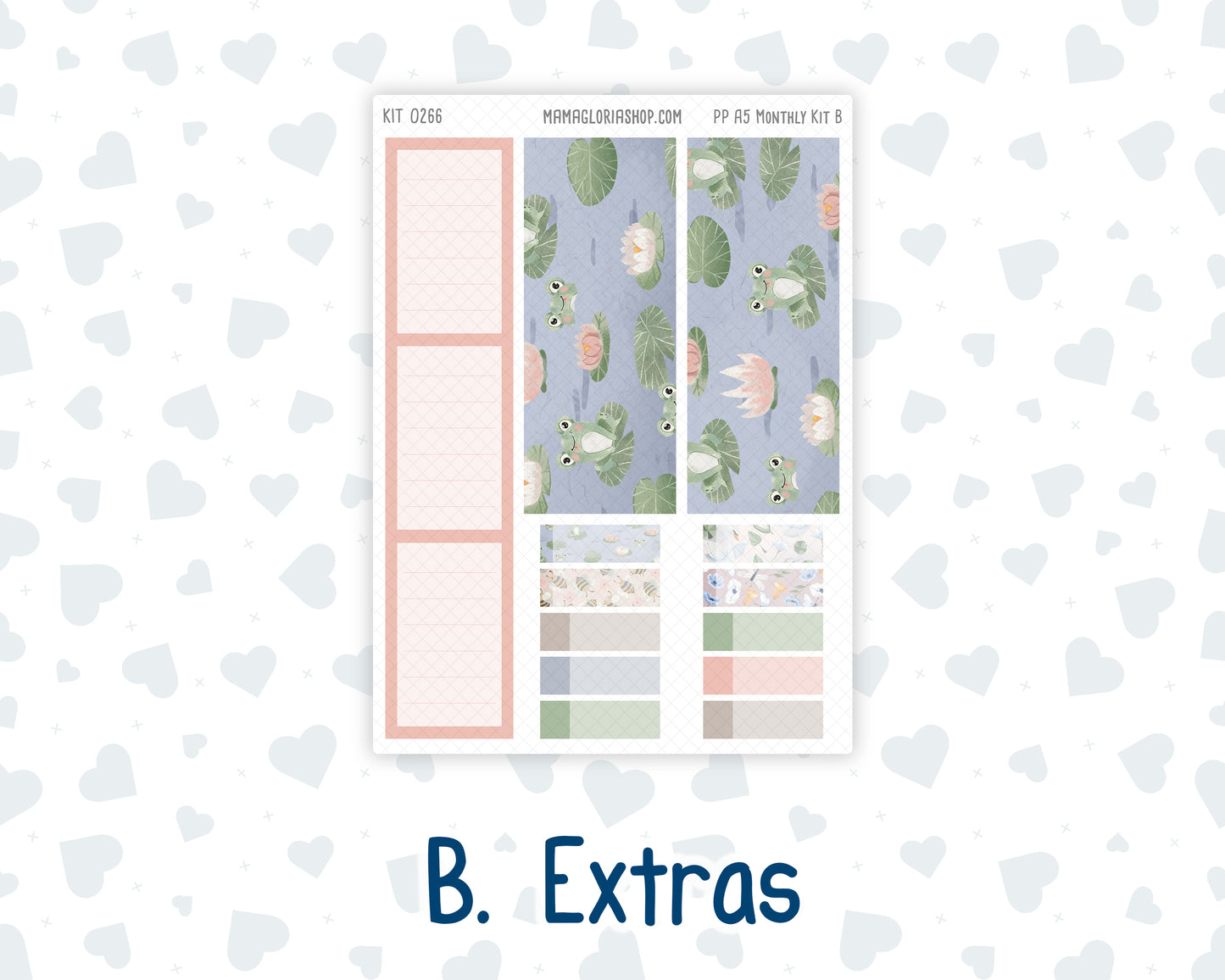 Kit 0266 - A5 - Plum Paper - Monthly Kit - May - Froggy Lake Picnic