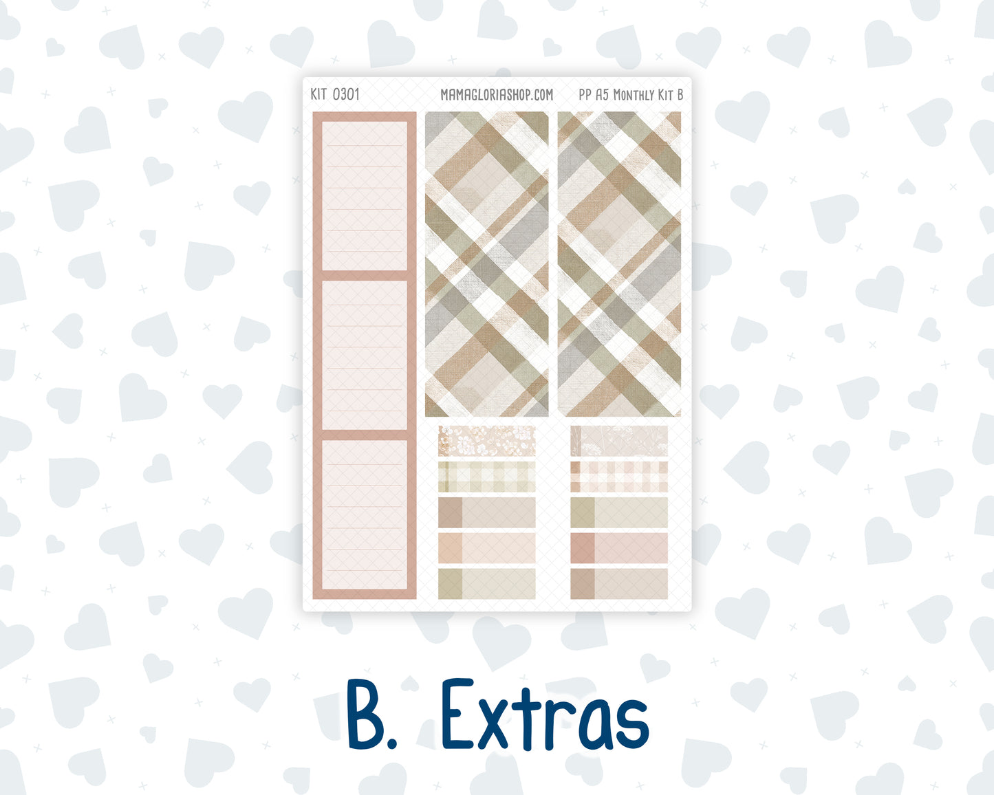 Kit 0301 - A5 - Plum Paper - Monthly Kit - November - Sunday Comfort