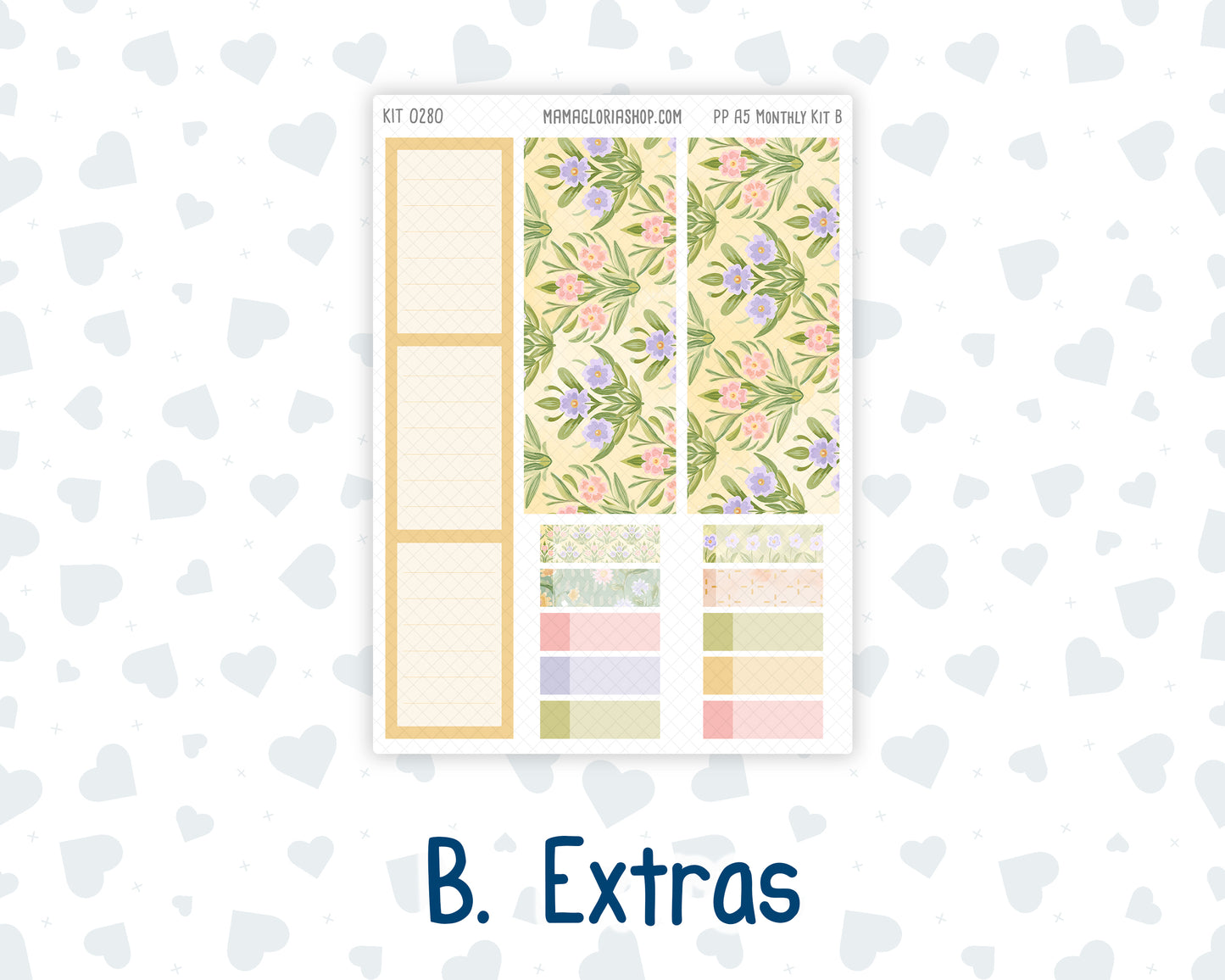 Kit 0280 - A5 - Plum Paper - Monthly Kit - Half Past Six In August