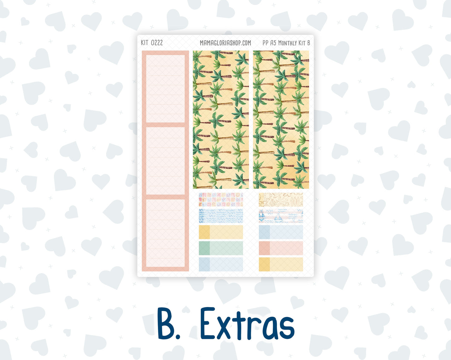 Kit 0222 - A5 - Plum Paper - Monthly Kit - June - Beach Day