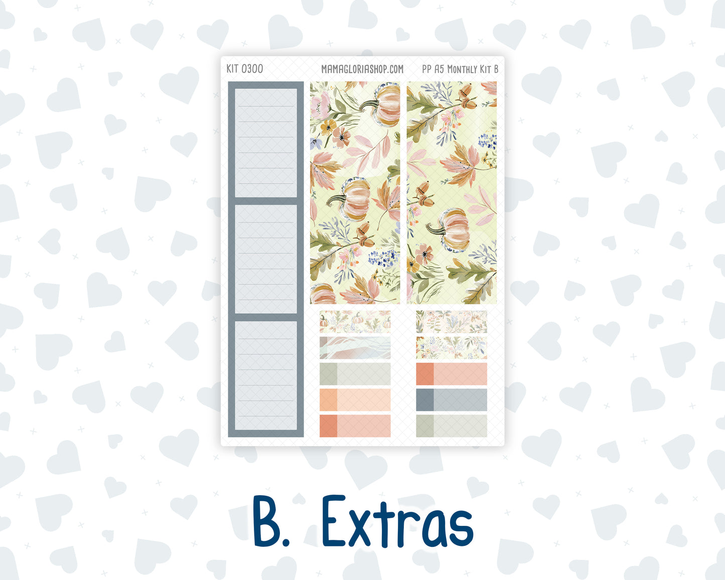Kit 0300 - A5 - Plum Paper - Monthly Kit - October - Autumn Stroll