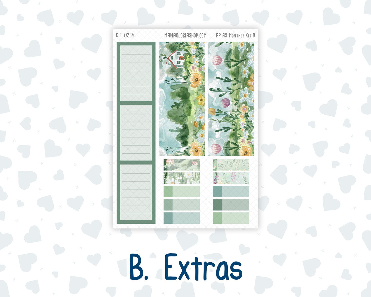 Kit 0264 - A5 - Plum Paper - Monthly Kit - May - Spring Walk