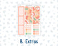 Kit 0278 - A5 - Plum Paper - Monthly Kit - August - Oops, All Peaches