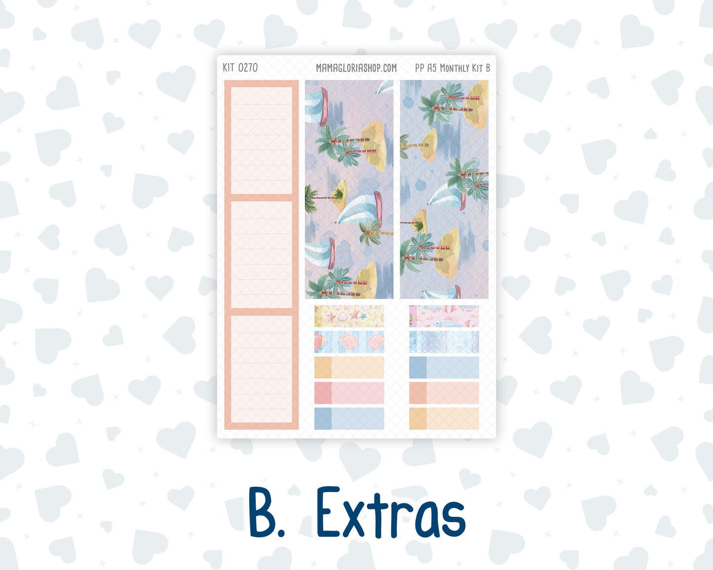Kit 0270 - A5 - Plum Paper - Monthly Kit - June - Beachside Bliss