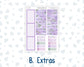 Kit 0263 - A5 - Plum Paper - Monthly Kit - April - Lavender Drift