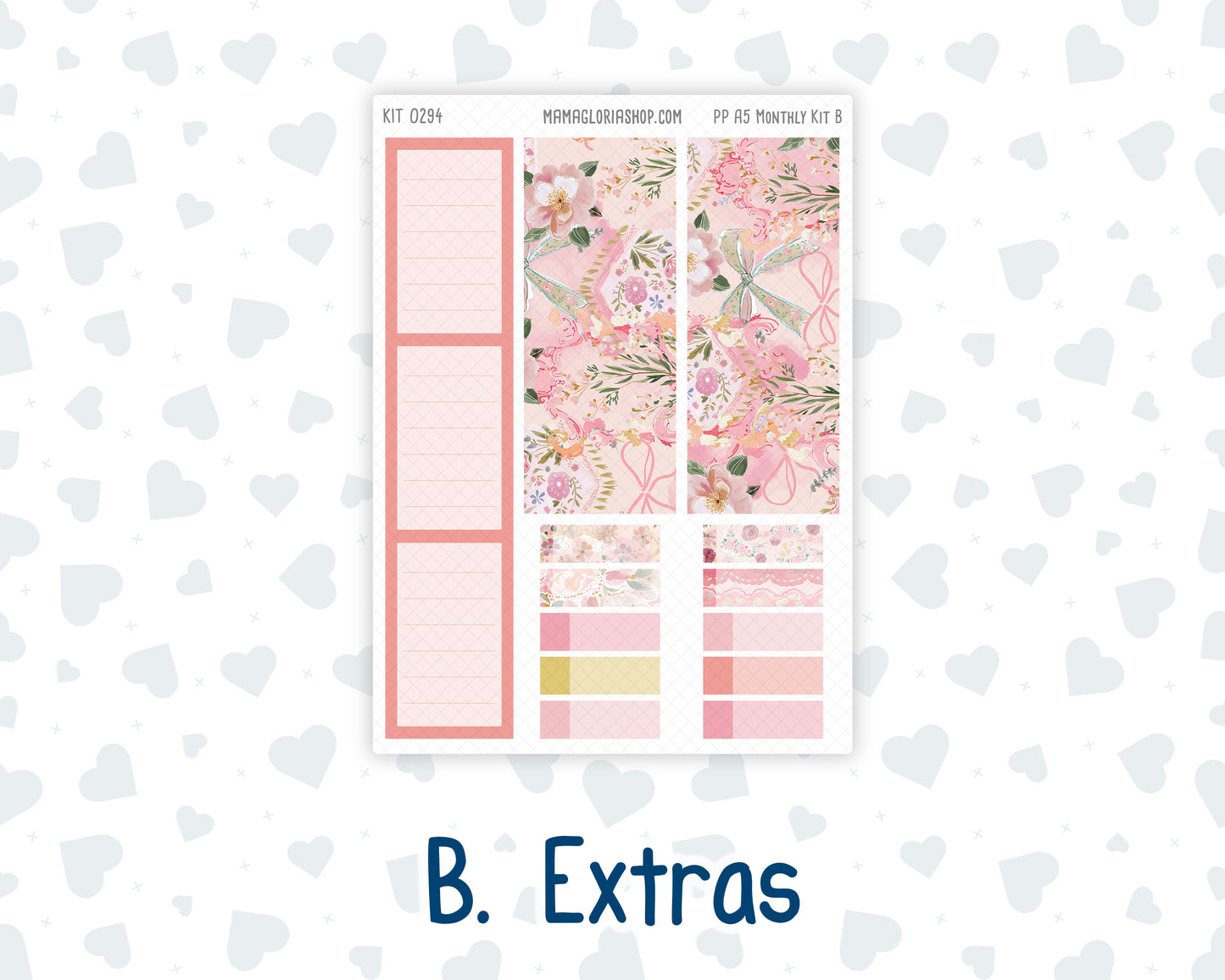 Kit 0294 - A5 - Plum Paper - Monthly Kit - September - Rosy Reveria