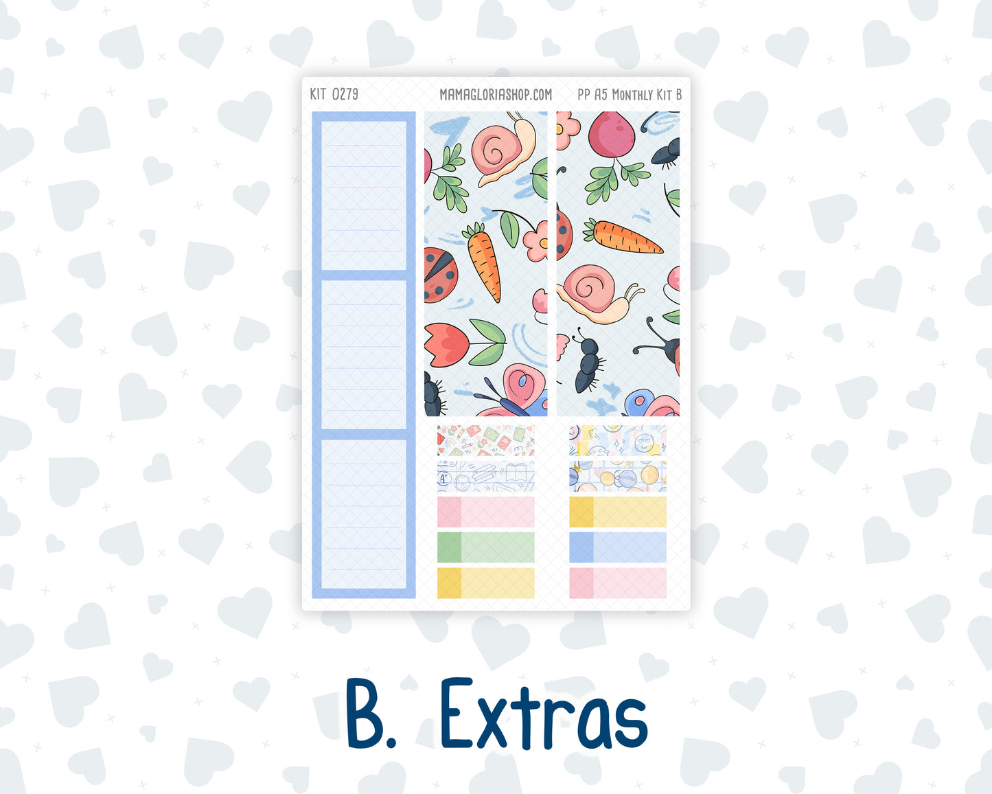Kit 0279 - A5 - Plum Paper - Monthly Kit - August - Not Ready For School