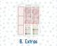 Kit 0257 - A5 - Plum Paper - Monthly Kit - March - Blush Garden
