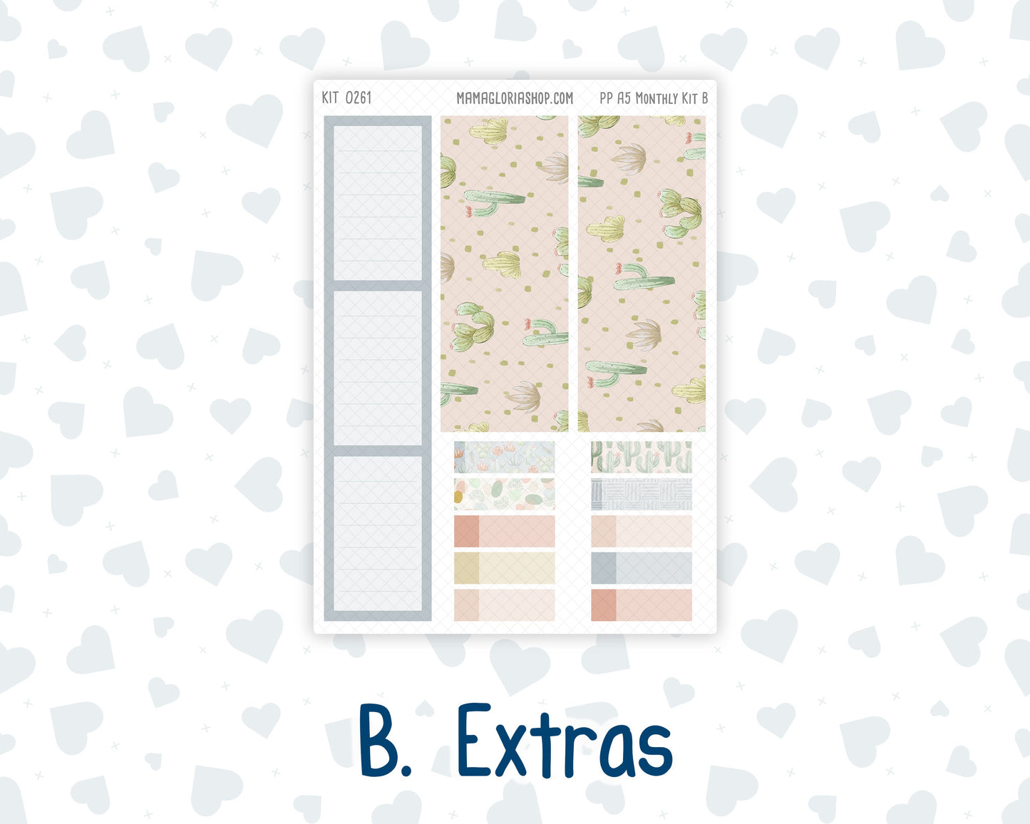 Kit 0261 - A5 - Plum Paper - Monthly Kit - April - Llama Spring