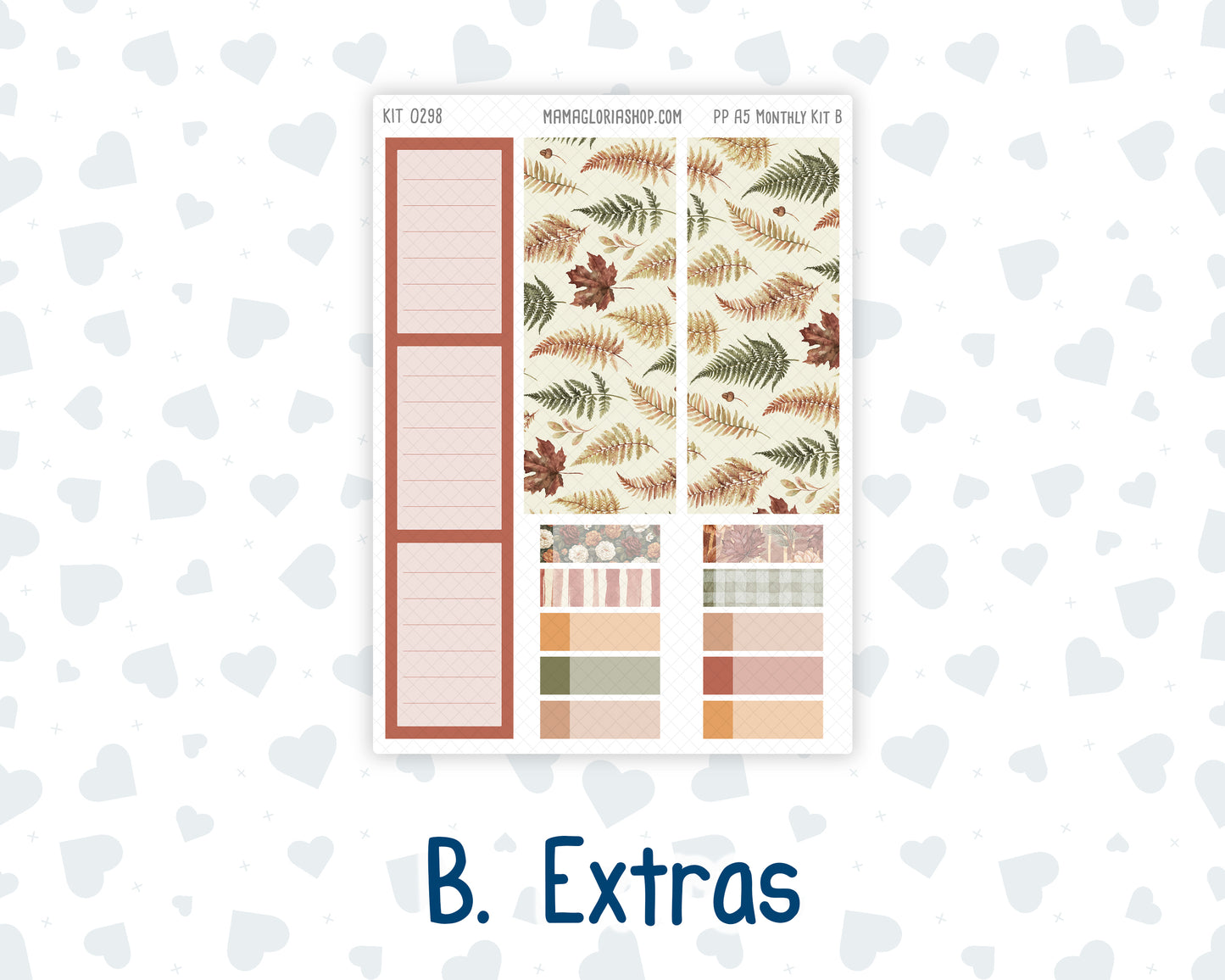 Kit 0298 - A5 - Plum Paper - Monthly Kit - October - Velvet Bloom