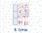 Kit 0273 - A5 - Plum Paper - Monthly Kit - July - Americana In Bloom