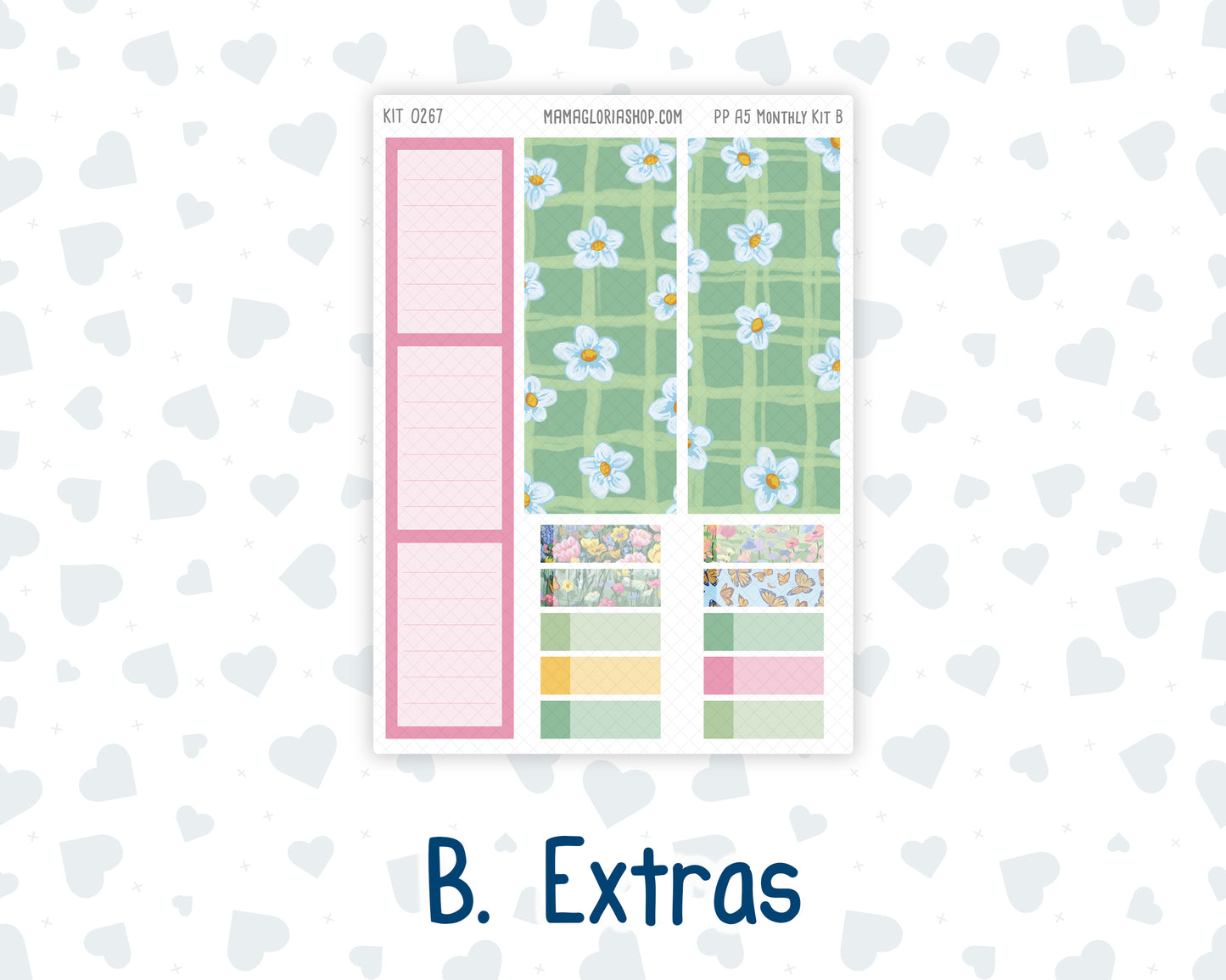 Kit 0267 - A5 - Plum Paper - Monthly Kit - May - Flowers For Mama