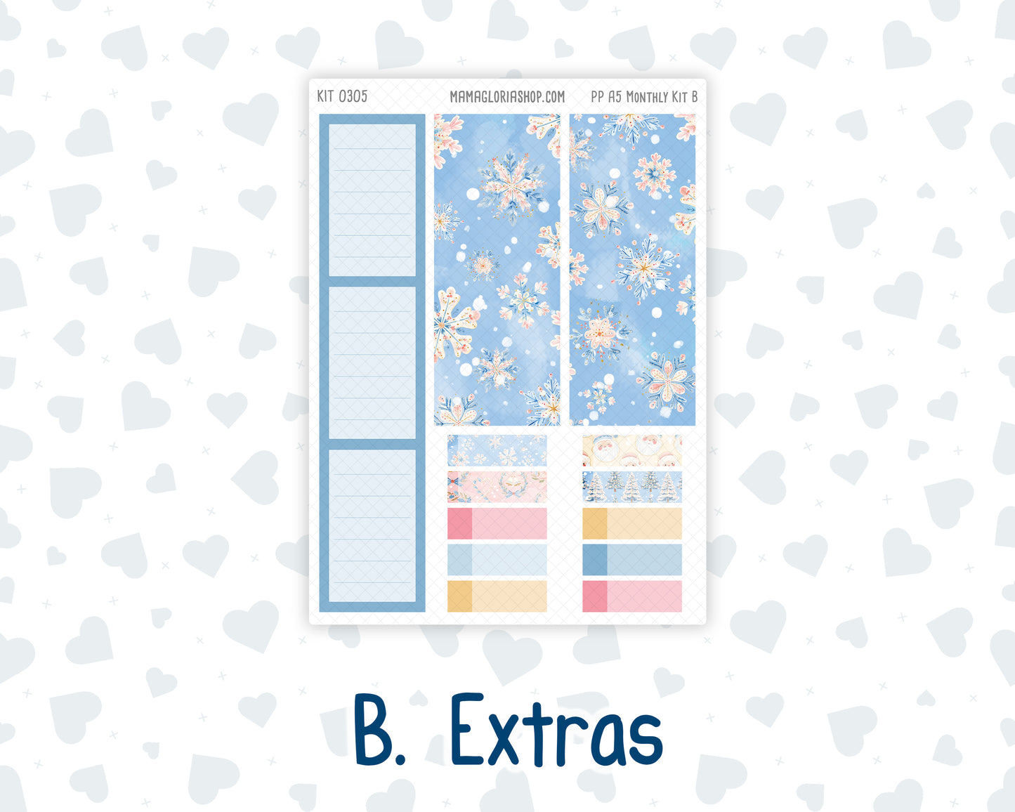Kit 0305 - A5 - Plum Paper - Monthly Kit - December - Sugarplum Parade
