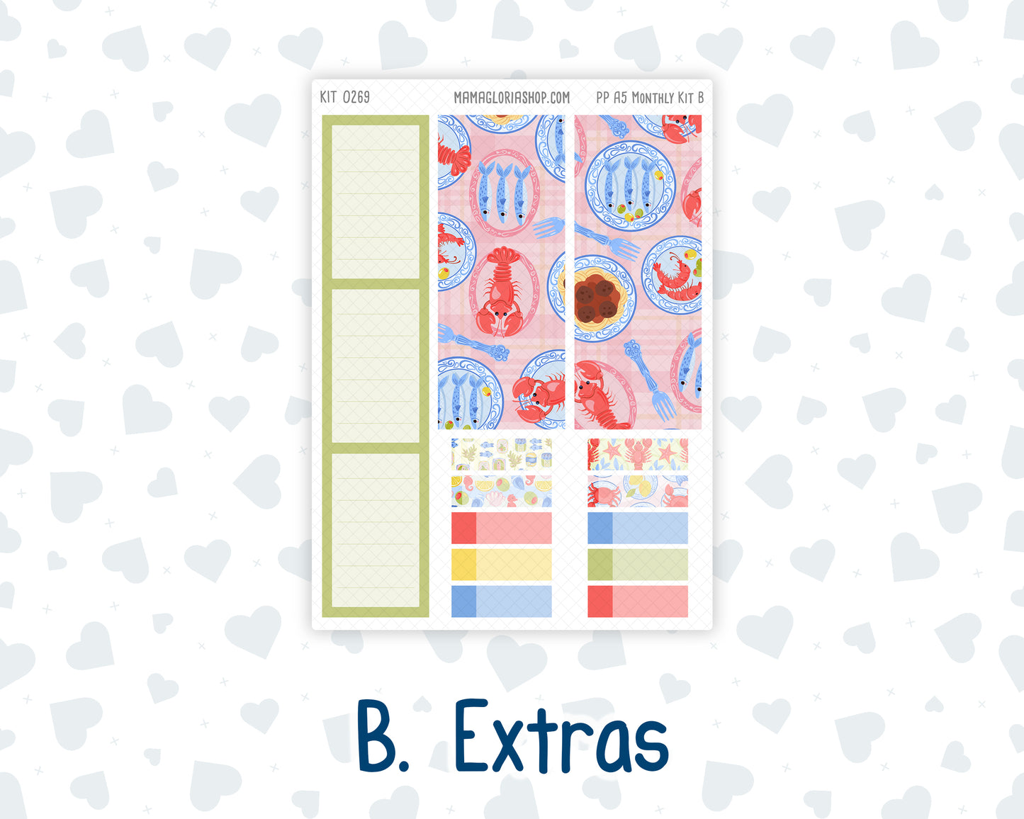 Kit 0269 - A5 - Plum Paper - Monthly Kit - June - Dolce Mare