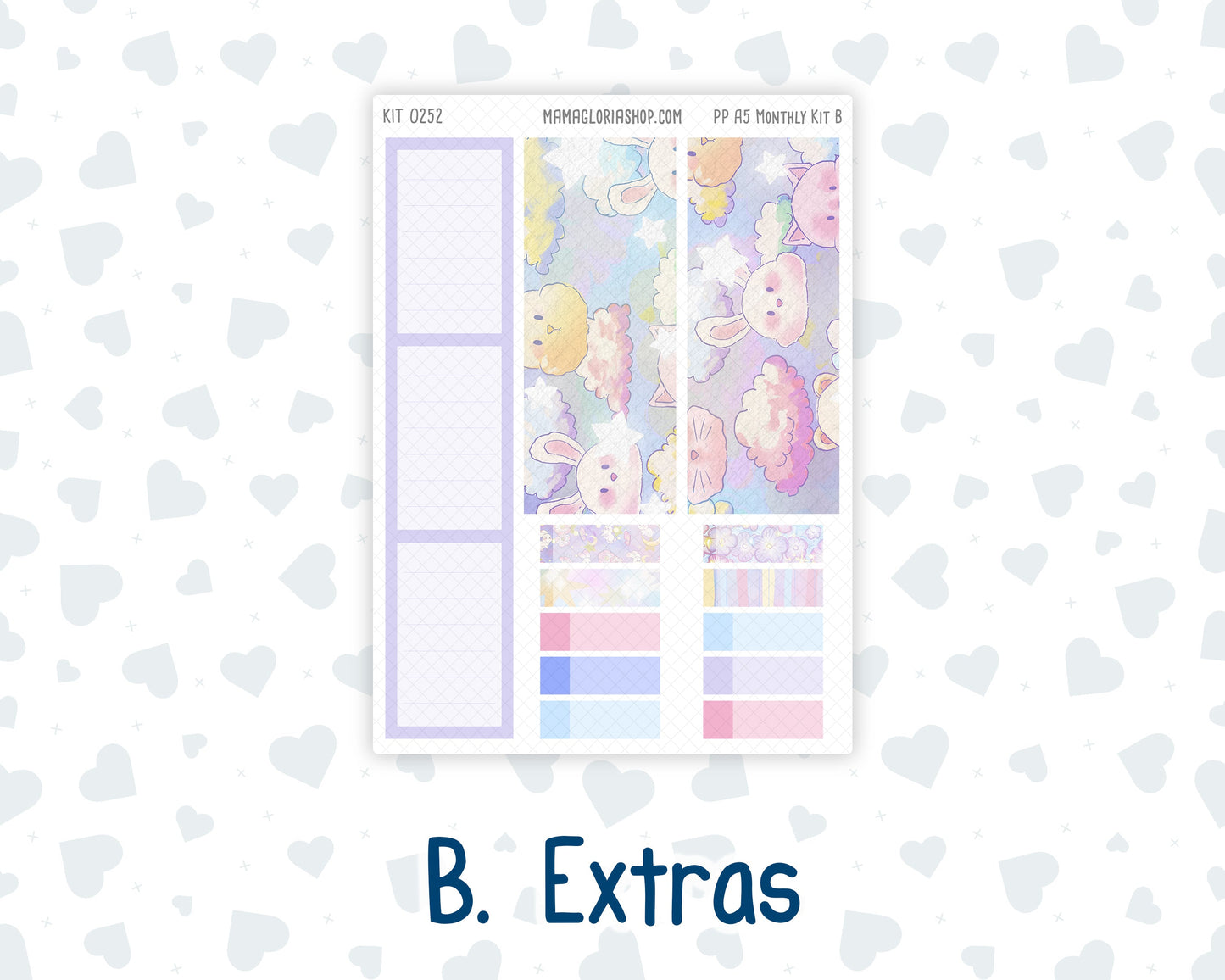 Kit 0252 - A5 - Plum Paper - Monthly Kit - February - Tokyo Candy Cloud